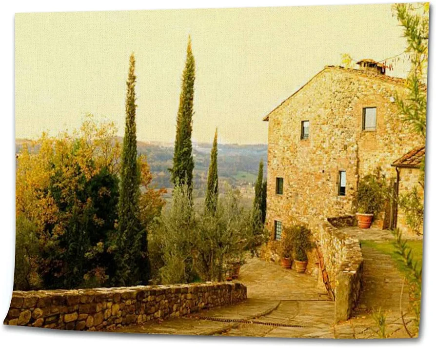 OEPWQIWEPZ Bed Breakfast Tuscany Italy DIY Digital Oil Painting Set Acrylic Oil Painting Arts Craft Paint by Number Kits for Adult Kids Beginner Children Wall Decor