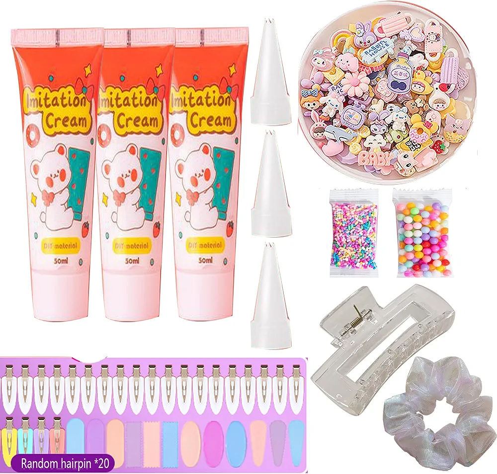 ZDYS Accessories for Kids - DIY Hair Accessories Set - Arts & Crafts Gift for Ages 5-14 Year Old Girl - Little Children's Art & Craft Gifts Hair Clips