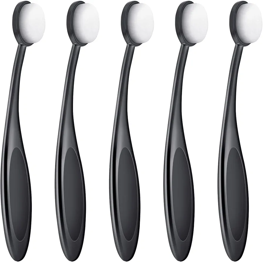 UNIMEIX 5 Pack Blending Brushes for Card Making Art Blending Tools Blender Brush Ink Blending Brushes for Crafts Black