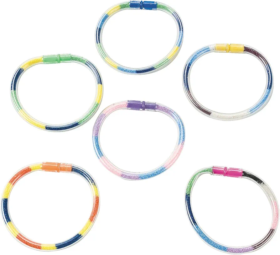 Fun Express Sand Art Bracelets for Kids - Bulk kit makes 24, includes funnel - Sand Art Crafts and Party Favors