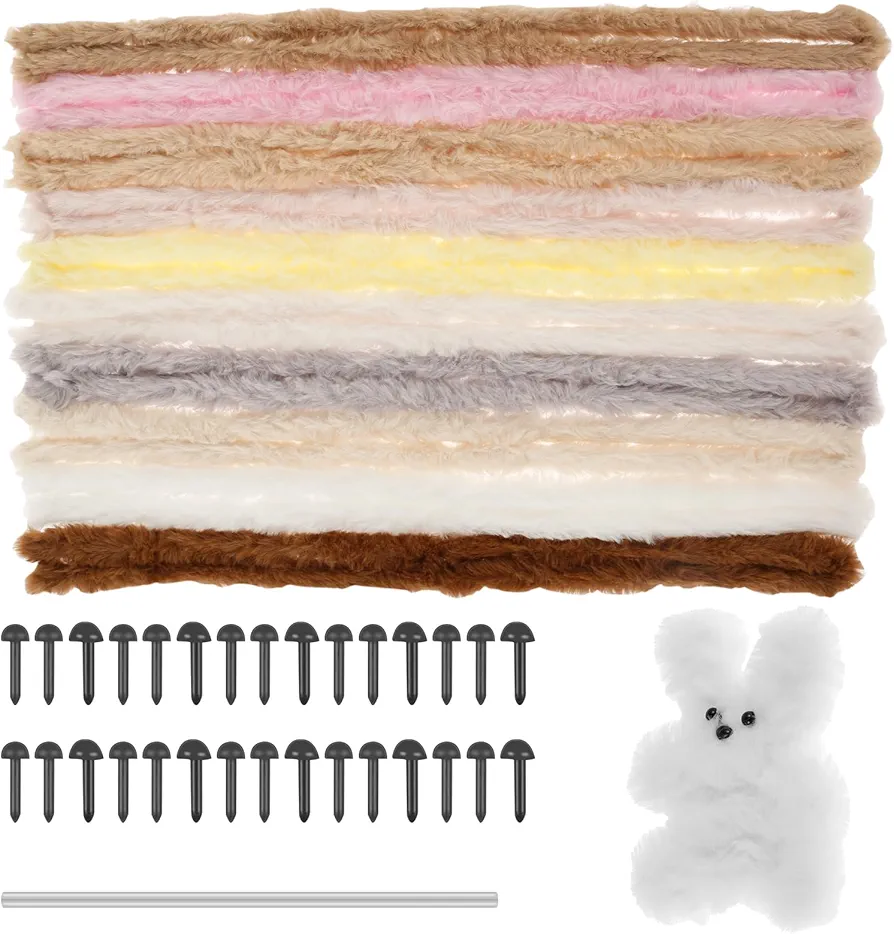 10 Pcs Pipe Cleaners 39.37 Inches Thick Plush Pipe Cleaners Craft Soft Chenille Stems Pipe Cleaners Craft Supplies for Art Craft DIY Projects Creative Decoration (Set 02)
