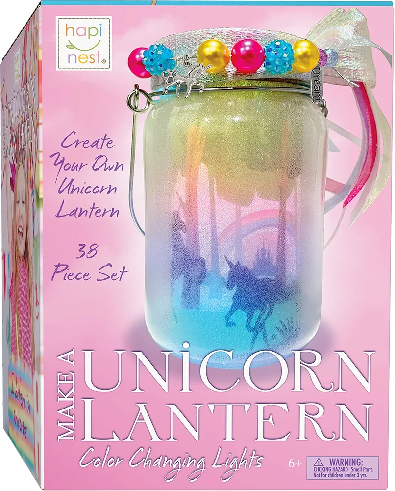 JOiFULi DIY Unicorn Lantern Night Light Kit- Arts and Craft Gifts for Girls