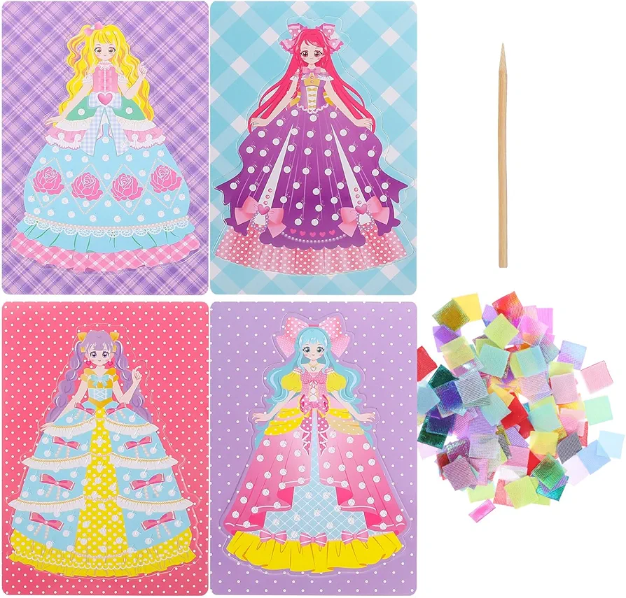 Operitacx 1 Set Crafts for Girls Ages 8-12, Creative Puzzle Puncture Painting, Art DIY Kit for Girls Fabric Art, Art Paper Craft Kit, Infinite Dream Hand-Painted (Dream World)