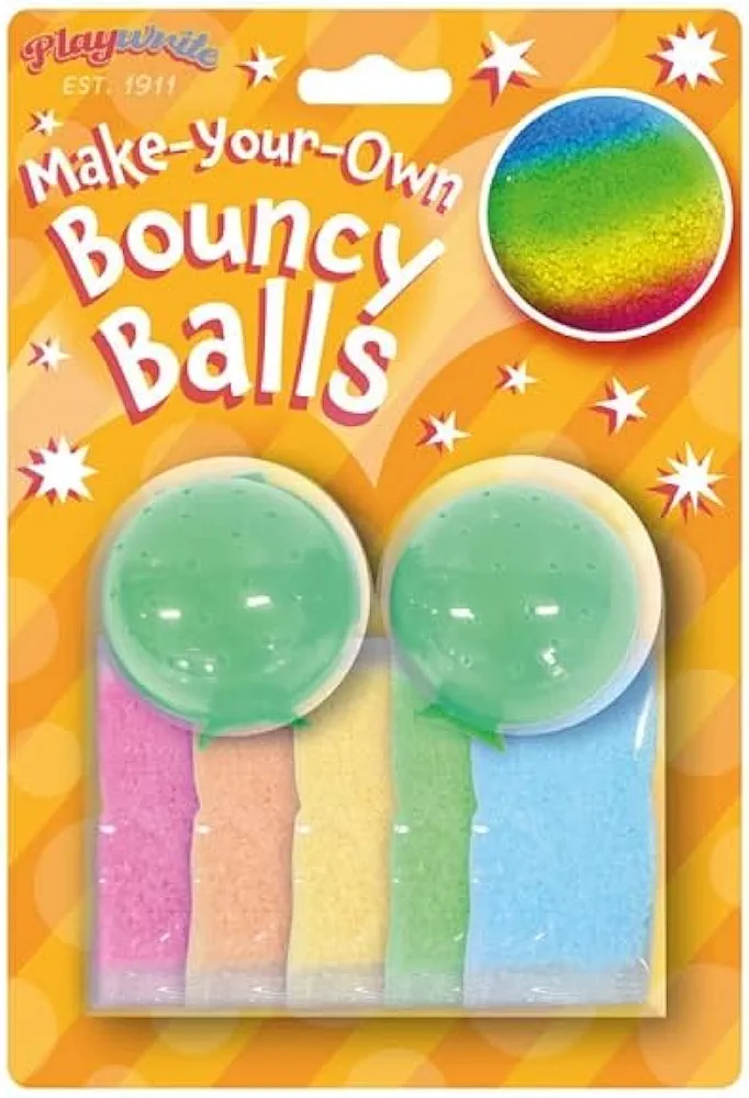 The Home Fusion Company Make Your Own Bouncy Ball Kids Art Craft Set Children's Party Bag Fillers Toys