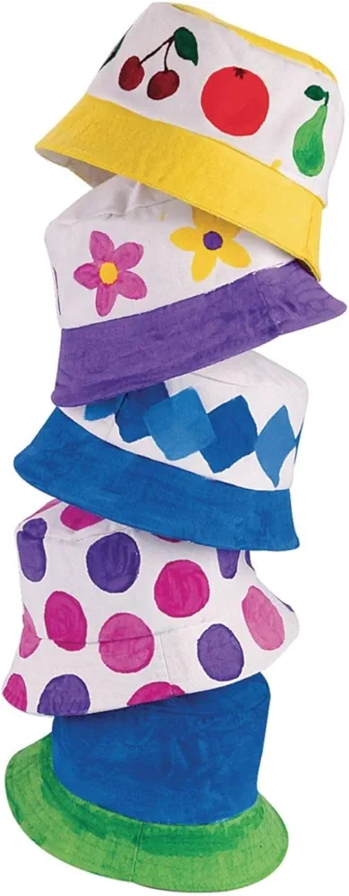 S&S Worldwide Bucket Hat Craft Kit (Pack of 12)