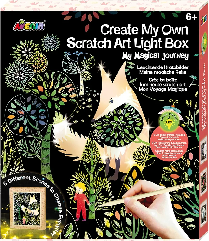 Avenir | Create My Own Scratch Light Box | Create Your own Light Box | Scratch Art for Kids 6+