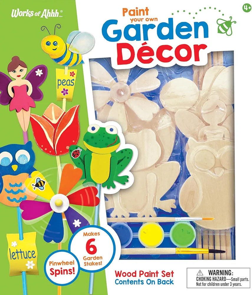 Works of Ahhh... Craft Set - Garden Décor Classic Wood Paint Kit