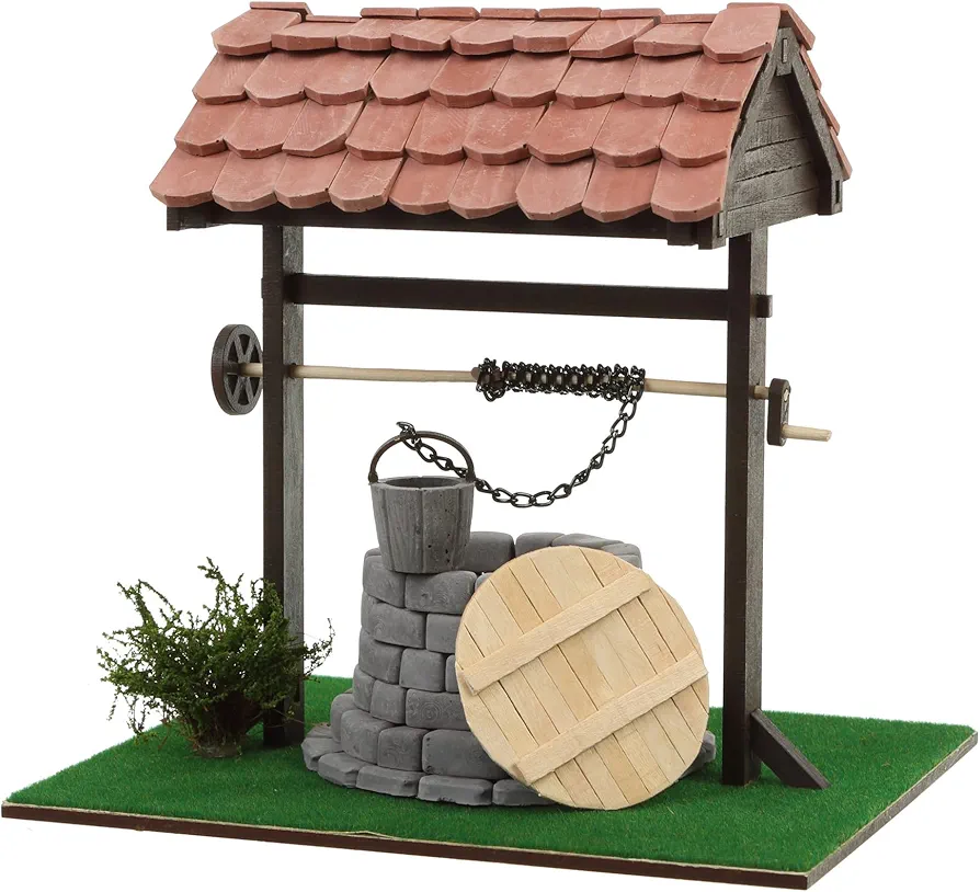 Wise Elk™ Medievel Well Ceramic Bricks Building Set - Perfect for Ages 14 and Up - Unleash Your Creativity!