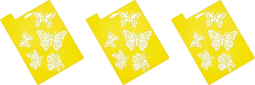 Delta Creative Stencil Mania Stencil, 7 by 10-Inch, 970820710 Butterflies