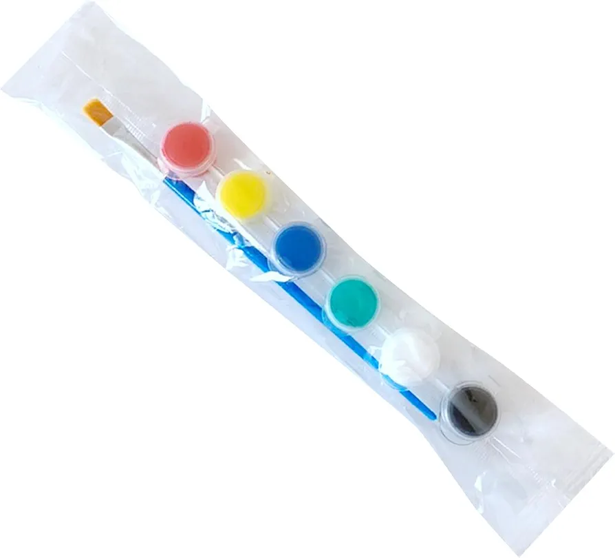 6 Color/12 Color Washable Paint Set for Kids Arts Crafts Toddlers Finger Paints Kids Classroom Painting Supplies, 24*4CM