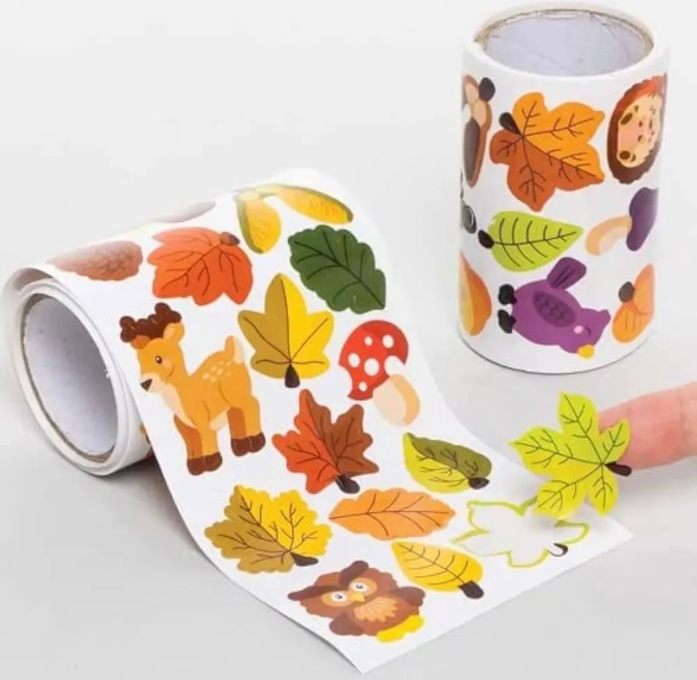 Baker Ross FE503 Farm Stickers for Kids - Pack of 600, Craft Stickers for Children, Value Pack, Ideal for Arts and Crafts Projects, Childs Scrapbook Stickers and Reward Charts