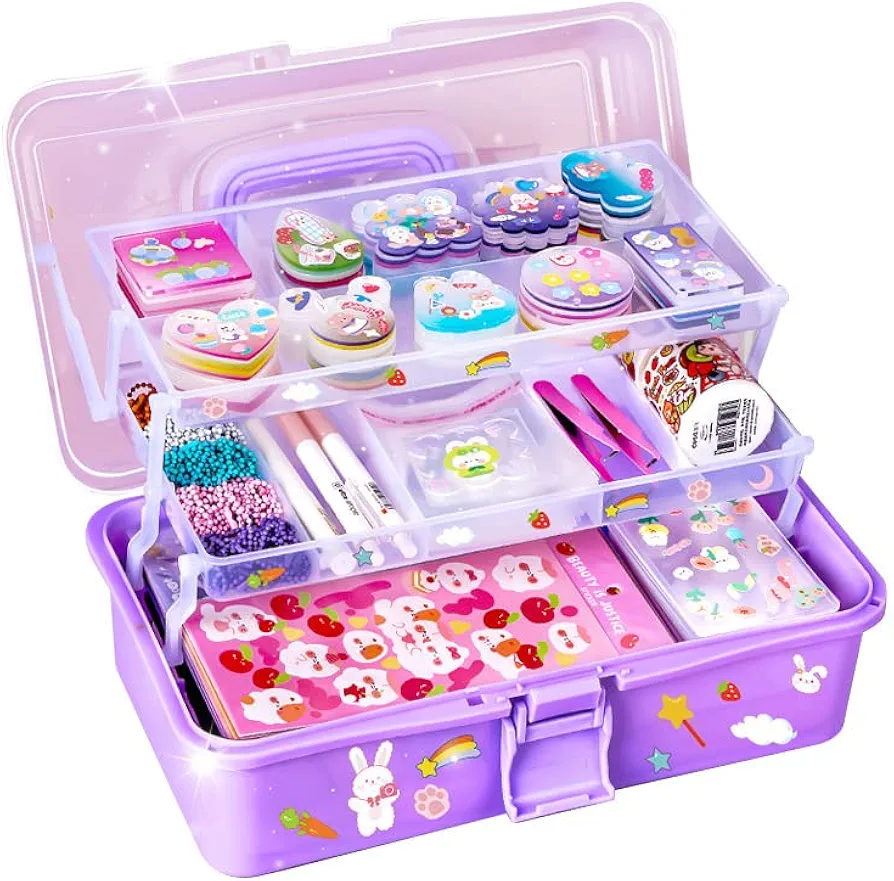 Ruyumei Guka Set Art，Gooka Small Disc Sticker Set Children's Toy Stickers，427 Pack Vinyl Aesthetic Stickers for Teens Kids Girls