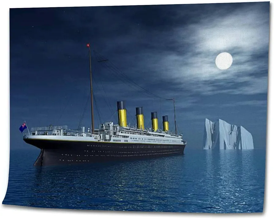 Ship Iceberg DIY Digital Oil Painting Set Acrylic Oil Painting Arts Craft Paint by Number Kits for Adult Kids