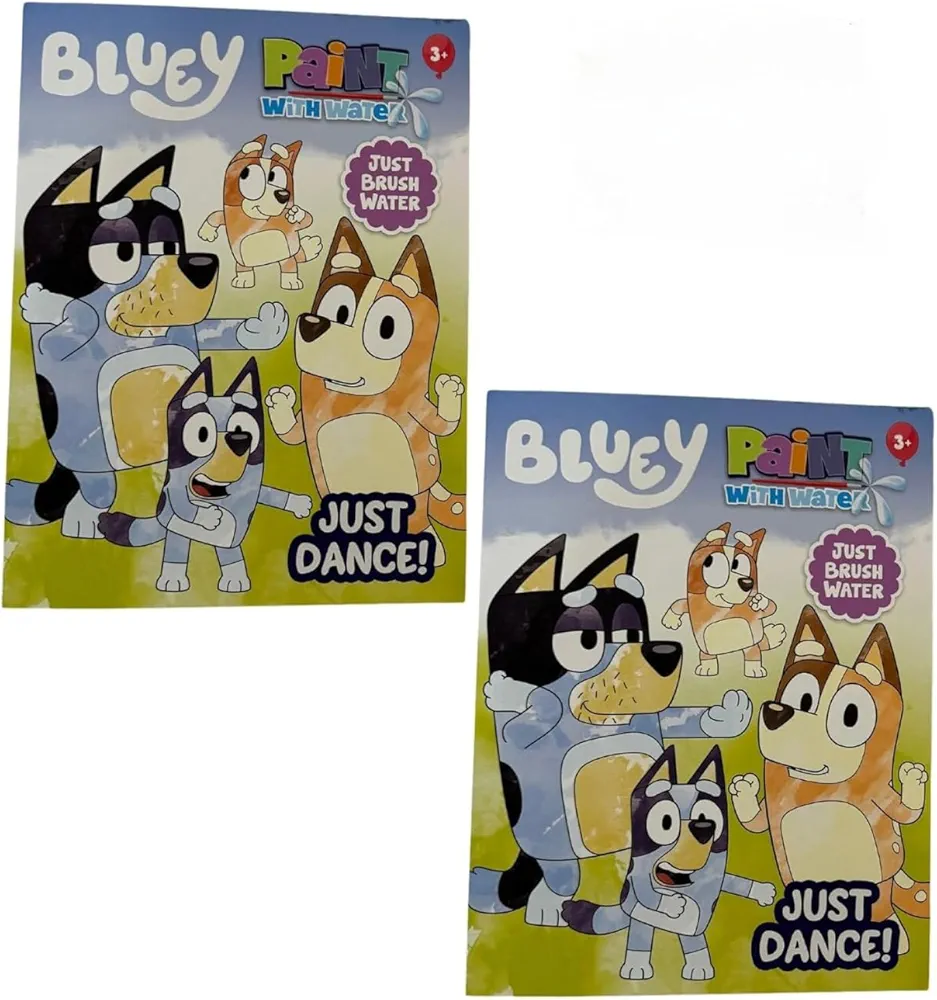 Bluey Kid's Painting Book Coloring Book - Just Brush Water, No Mess! Paint with Water - Kid's and Children's Craft