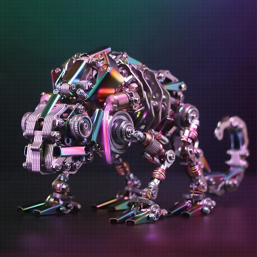 Adult 3D Metal Puzzle, Chameleon Metal Model Set, 3D Metal Adult Puzzle Chameleon Building Blocks, DIY Mechanical Model Set, Adult Creative and Collectible Art Decoration