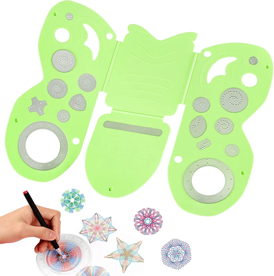Clothes Folder Arts and Craft Drawing kit for Kids with Original Deluxe Set (Green)