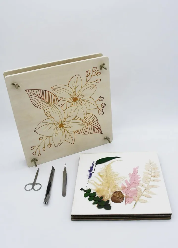Extra Large Flower Press kit, 10.8" x 10.8"- 10 Layers Wooden Flower Pressing Kit-flower preservation kit -Flower Pressing Kit for Adults-Flowers Arts is Great Gift for Women and Crafts Lovers...