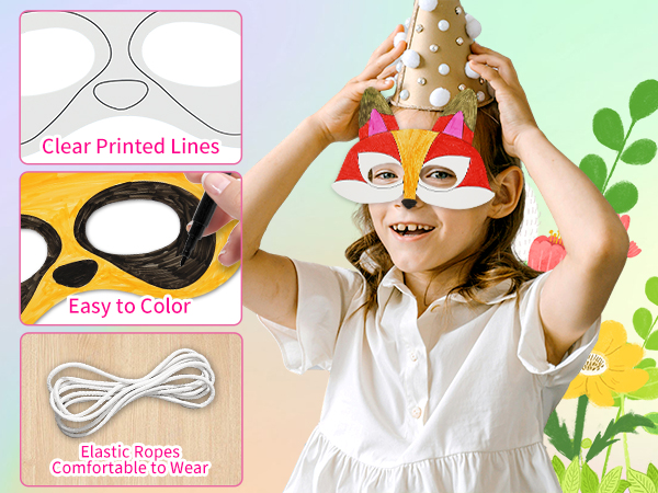 make color your own paper masks