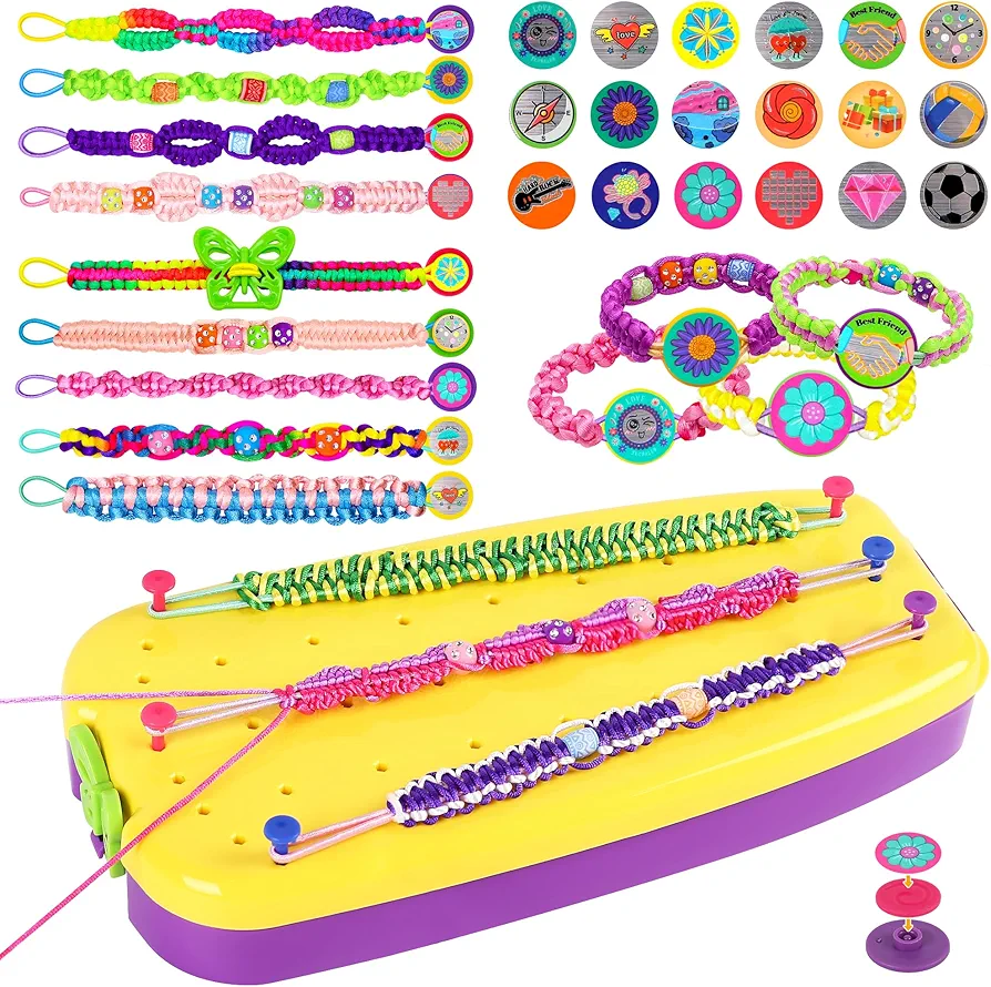 Friendship Bracelet Making Kit for Girls,169PCS Arts and Crafts Toy for Kids Ages 8-12, Birthday Gifts for Teen Girls Ages 7 8 9 10 11 12 Years Old, DIY Jewelry Bracelet String Maker Supplies Kit