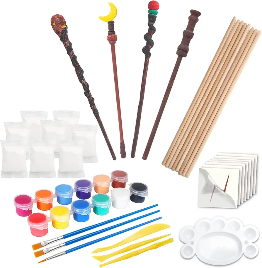 YoHold Magic Wizard Wand Making Kit DIY Art Craft Set for Student Kids School Party Gift,Cosplay Masquerade,Halloween Supplies Décor