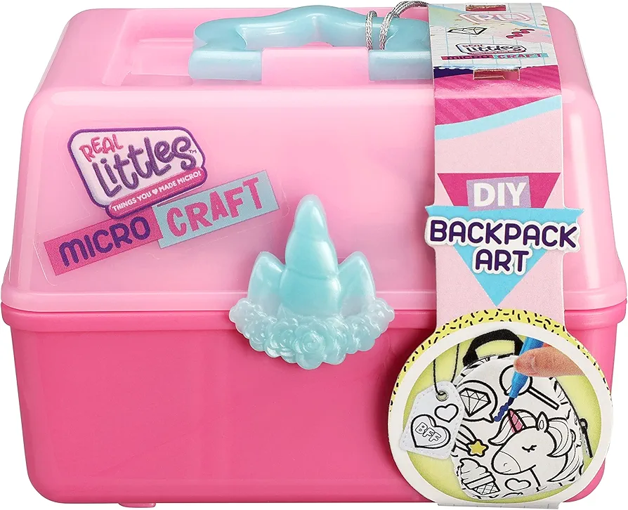 REAL LITTLES - Mini Craft Box - Collect 6 Different Projects to Make with Micro Working Accessories Inside! Styles May Vary and Each Craft Sold Separately, Small, Multicolor, 1 Pack