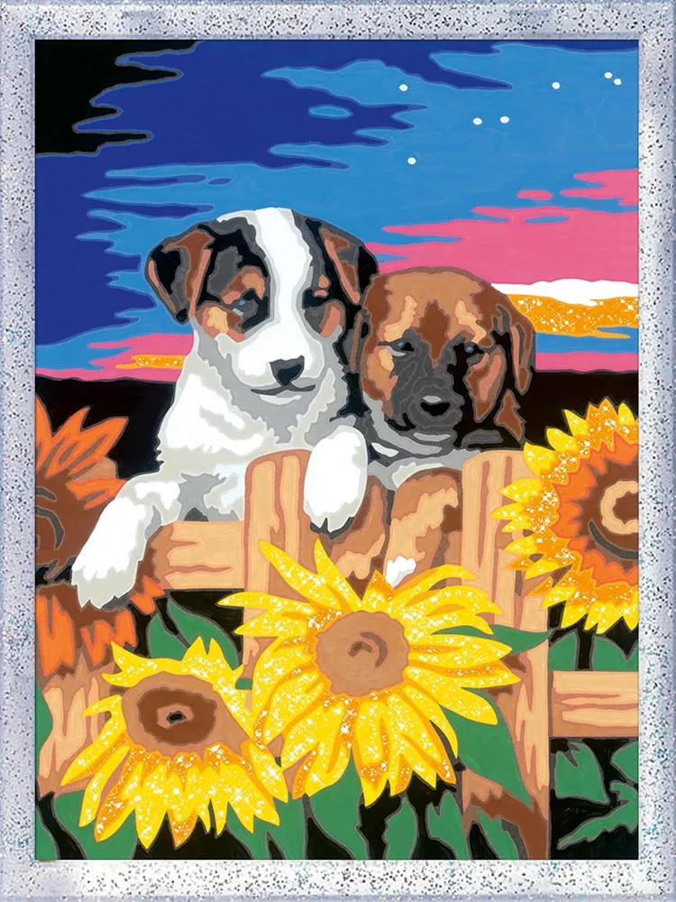 Ravensburger Sunset Paw-Fection Paint by Numbers Kit for Kids - 23569 - Painting Arts and Crafts for Ages 9 and Up