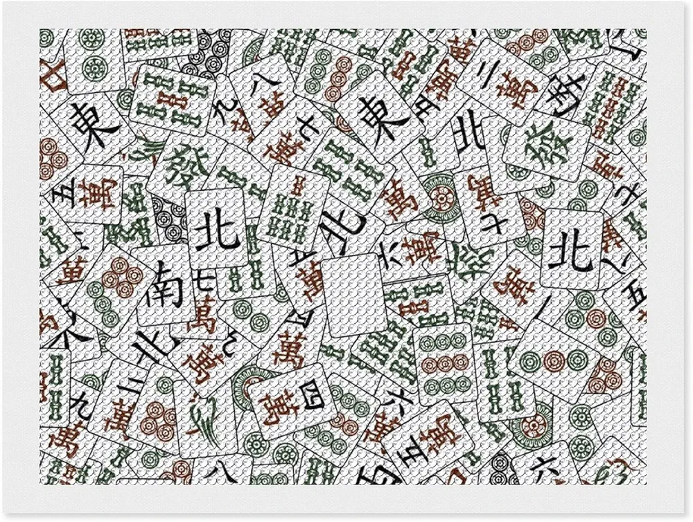 Mahjong Tiles Diamond Art Painting Kits for Adults Full Drill 5D DIY Art Craft for Home Wall Decor Gift