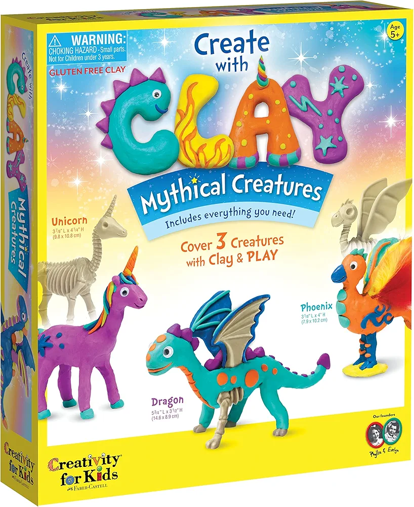 Creativity for Kids Create with Clay Mythical Creatures – Sensory Arts & Crafts For Kids Medium