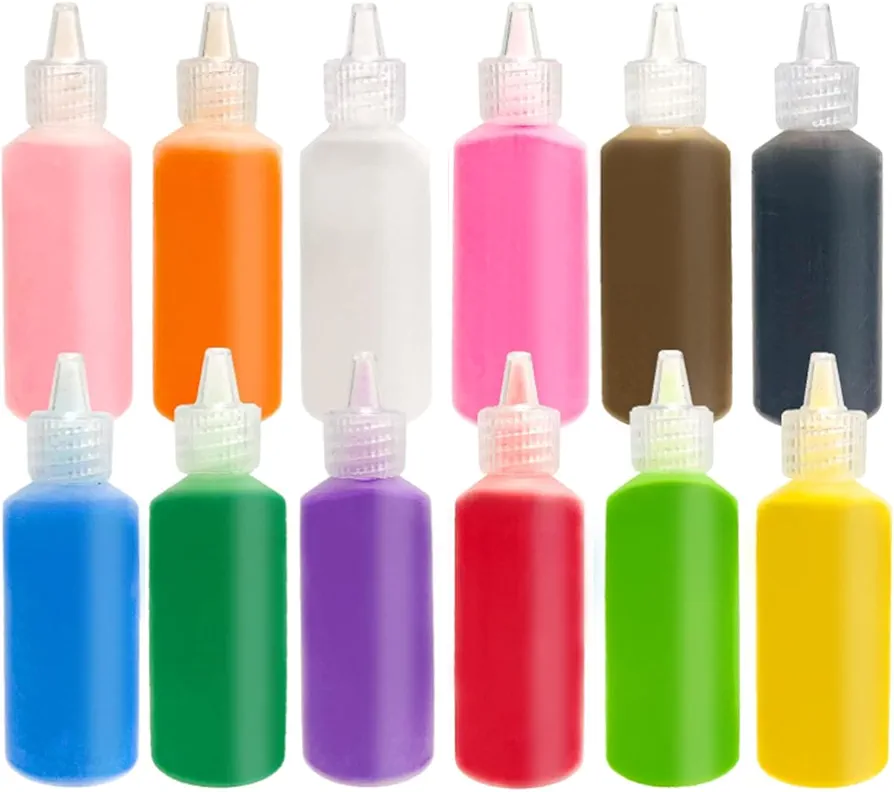AECEVAN 12 PCS Moving Sand Art,1.25oz Bottles DIY Arts and Crafts Kit,Scenic Sand for Kids' Arts & Crafts