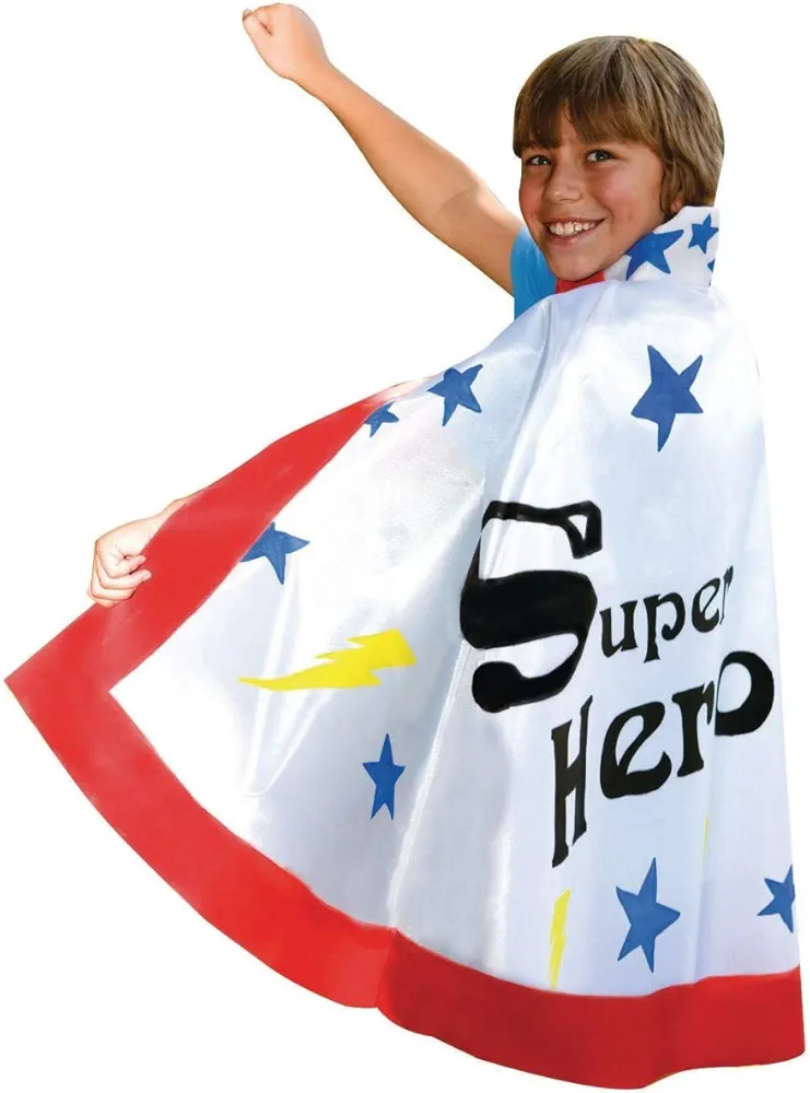 S&S Worldwide Super Hero Capes Craft Kit 30 Inches Pack of 12, White