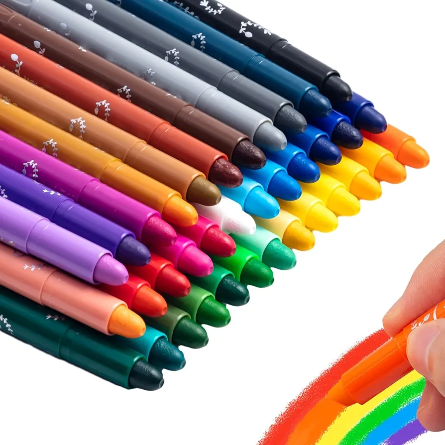 M&G 36 Colors Solid Tempera Paint Sticks for Kids, Washable Paint Sticks for Kids, Non-toxic, Quick Drying, Works Great on Paper Wood Glass Ceramic Canvas, Paint for Kids and Toddlers