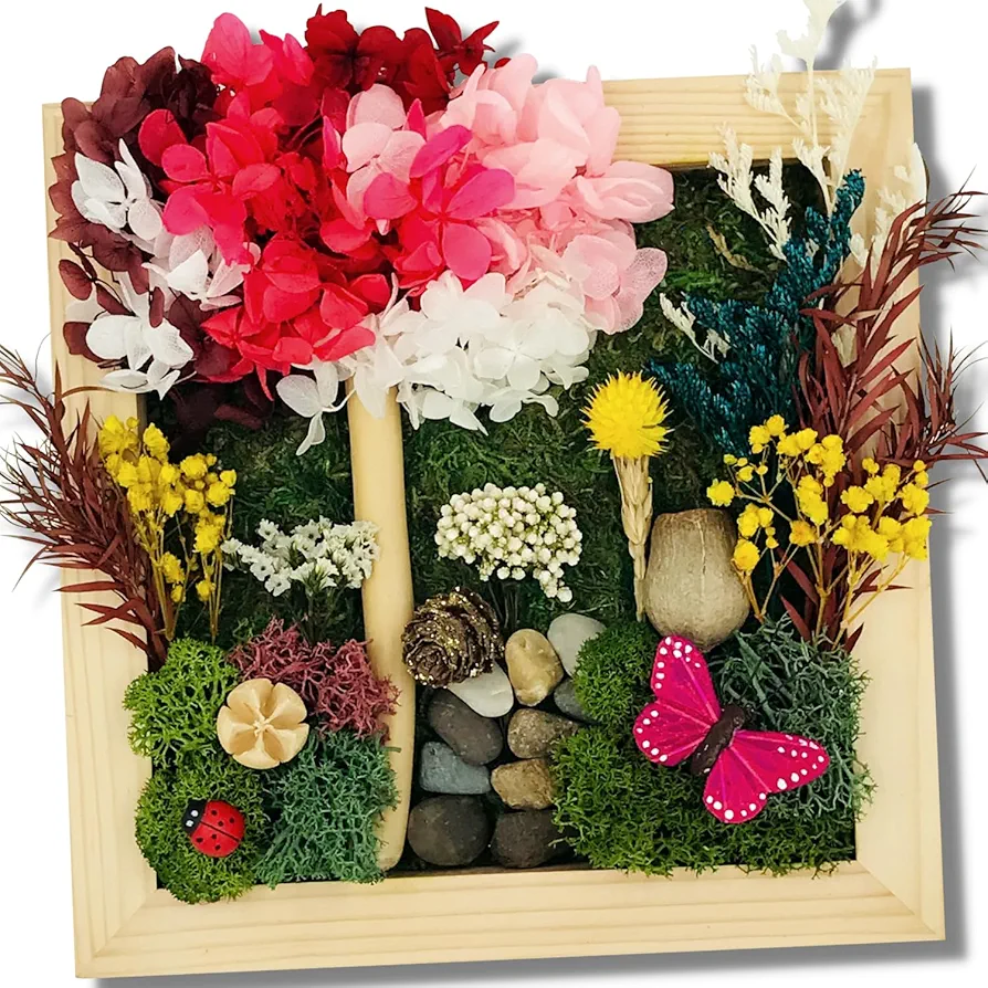 Natural, Eco-Friendly Arts and Crafts for Adults, Hobbies for Women, Crafts for Teens, Craft Kits for Girls Ages 10+, DIY Kits for Adults, Art Kits for Teens, Moss Art Kit