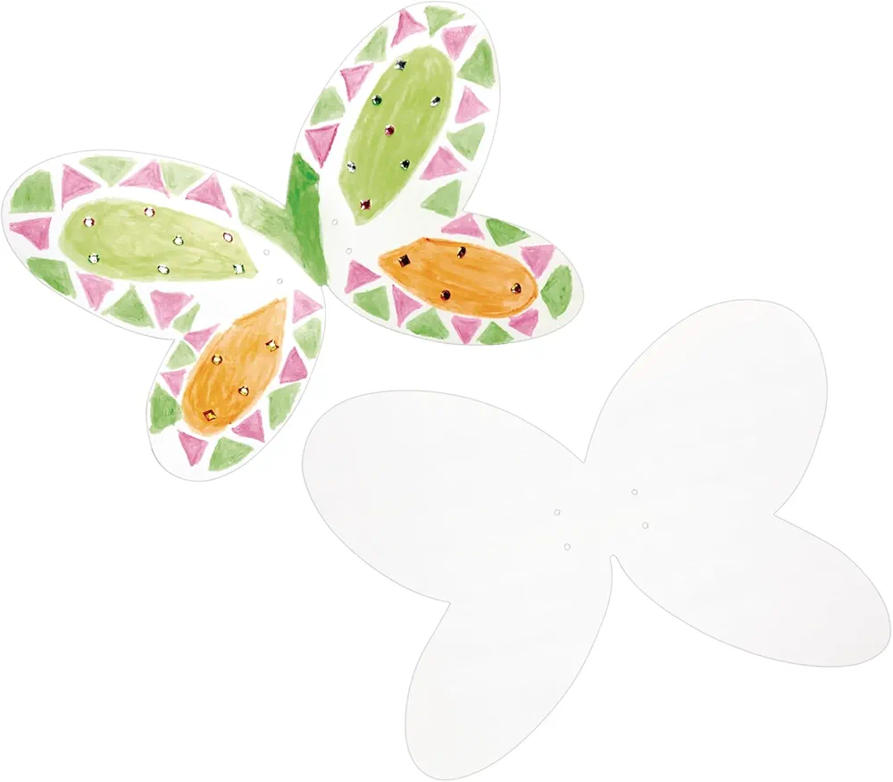 Colorations Decorate Your Own Wings Set of 12 for Kids Arts and Crafts Activity (FLYAWAY)