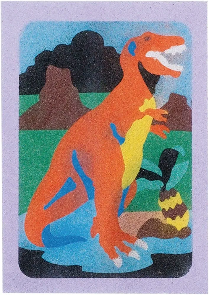 Sand Art Boards - Dinosaurs, 5" x 7" (Pack of 12)