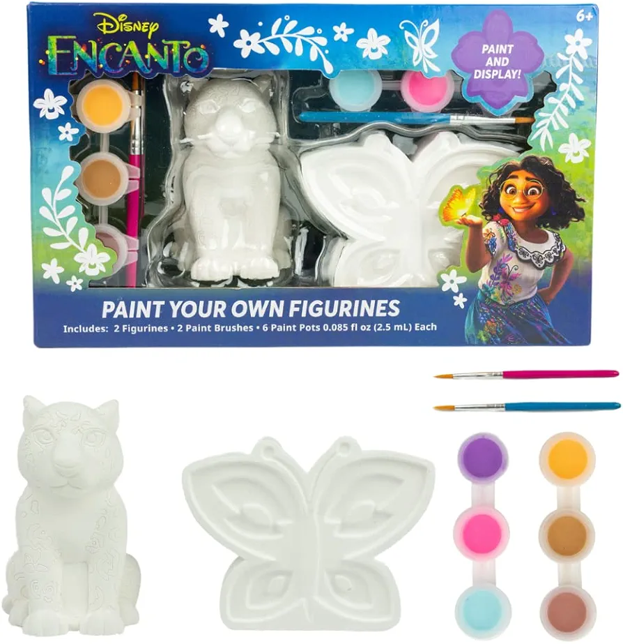 Disney Encanto DIY Paint Your Own Figurines Arts and Crafts Set for Girls