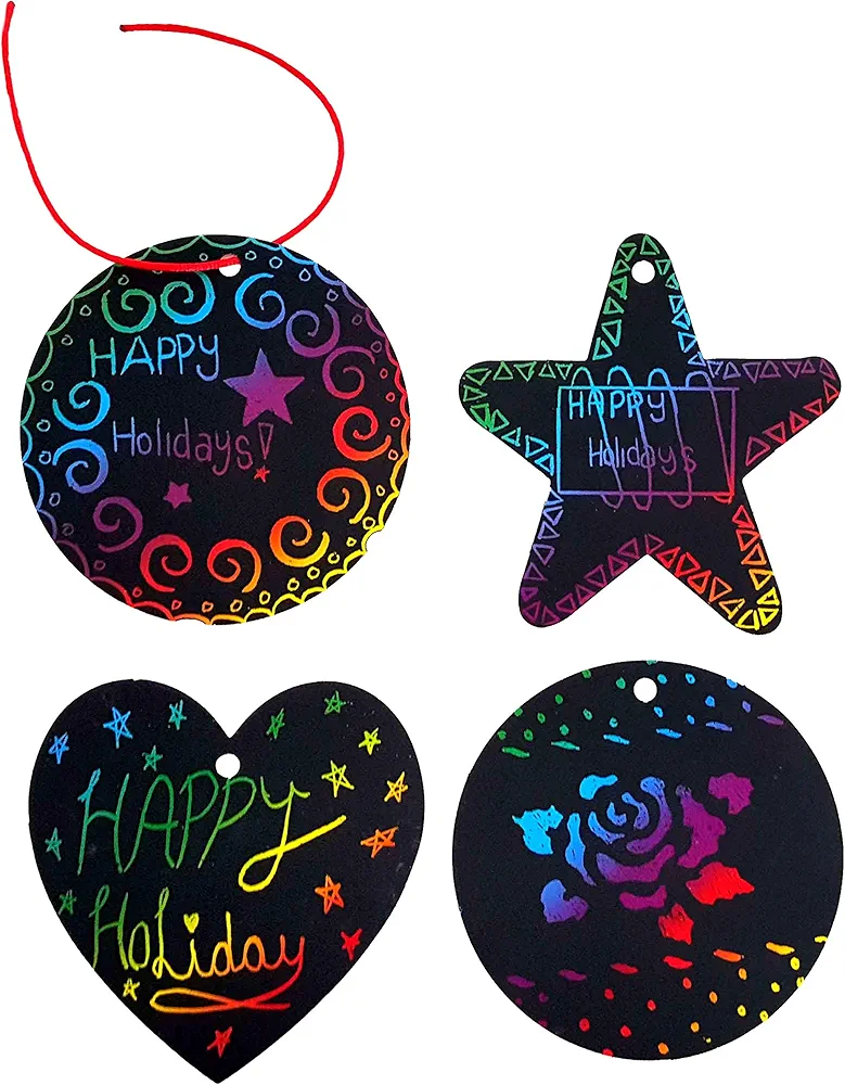 Magic Color Scratch Art, by Dondor (Christmas Ornaments)