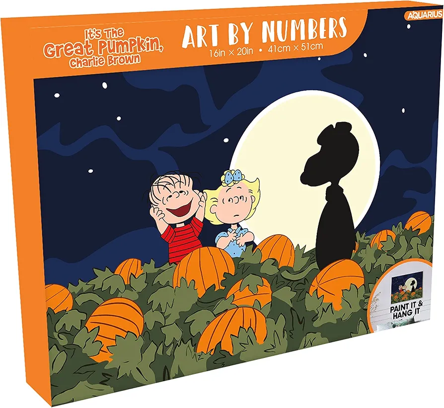 AQUARIUS - Peanuts It’s The Great Pumpkin Charlie Brown Art by Numbers