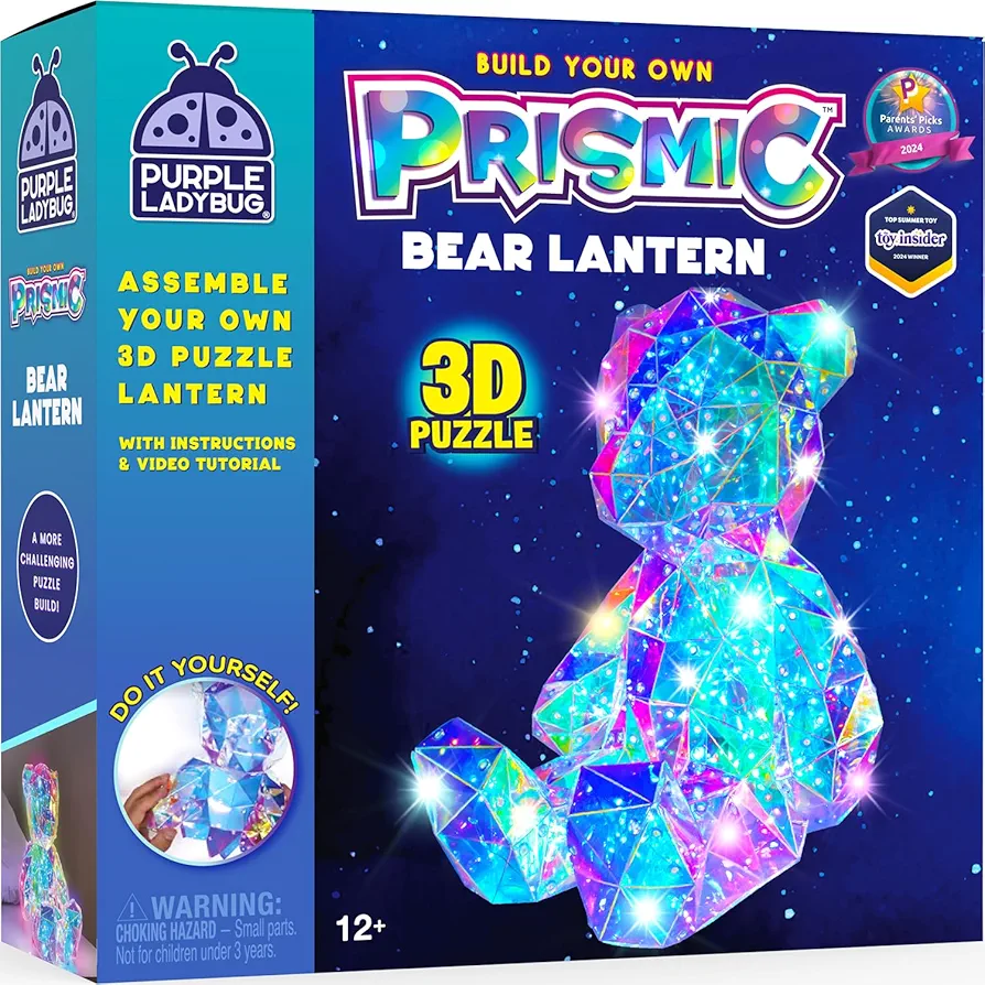 PRISMIC Build a Bear 3D Light DIY Crafts for Teens - Gifts for 10-12-16 Year Old Girls and Boys Birthday Gifts, Teen Girl Gifts, Christmas Crafts for Kids, Teenage Girl Room Decor