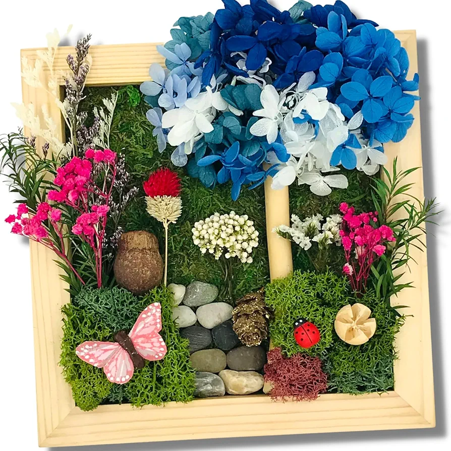 Natural, Eco-Friendly Arts and Crafts for Adults, Hobbies for Women, Crafts for Teens, Craft Kits for Girls Ages 10+, DIY Kits for Adults, Art Kits for Teens, Moss Art Kit