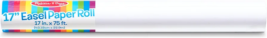 Melissa & Doug Easel Paper Roll - 17 Inches Wide, 75 Feet Long for Painting, Drawing, Art and Craft Projects for Kids